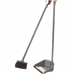 Addis Long Handle Dustpan & Broom Metallic Floor Sweeper Set Brush Easy Cleaner