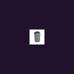 Addis Roll Top Bin 50L Metallic