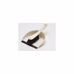 Addis Dustpan and Stiff Brush Set, Linen Cream