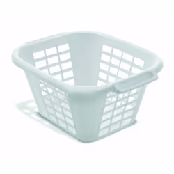 ADDIS 24 Litre Square Laundry Basket, White