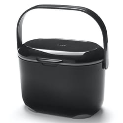 Addis 2.5 Litre Kitchen Compost Caddy, Black/Grey