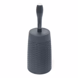 Addis Rattan Toilet Brush with Holder with Cleaning Detergent Dispenser Charcoal