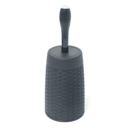 Addis Rattan Toilet Brush with Holder with Cleaning Detergent Dispenser Charcoal