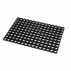 Bonami Addis Honeycomb, Carpet, Outdoor, Rectangle, Black, Monochromatic, Rubber