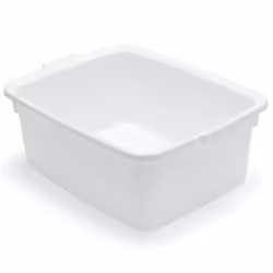 Addis Plastic Butler Large Rectangular Bowl, White, 12.5 Litre