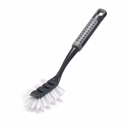 Addis ComfiGrip Washing Up Dish Brush with Scraper, Metallic Graphite, 6 x 8 x 30 cm