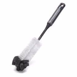 Comfigrip Long Handled Bottle Brush with Sponge, Metallic Graphite 8 x 8 x 35 cm
