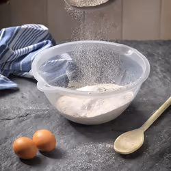 Addis 518004 Small Plastic Mixing Bowl, Transparent, 700 ml