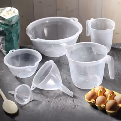 Addis 518004 Small Plastic Mixing Bowl, Transparent, 700 ml