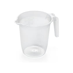Addis 518006 Measuring and Mixing Jug with Handle, Plastic, 1 Liter, Transparent