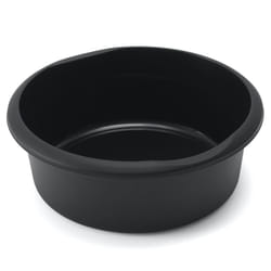 Addis 7.7L Washing Up Bowl - Round Kitchen Sink Basin with Raised Feet - Black