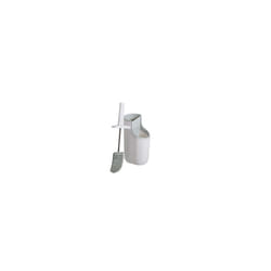 Premium Toilet Brush & Storage Station Set with deep clean flexible Silicone Toilet Brush with non Slip Long Handle and Anti clog Bristles Quick