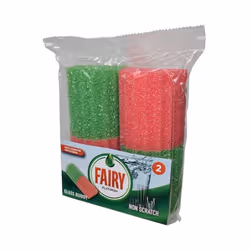 Fairy Platinum Non Scratch Glass Buddy Sponge Pack of 2