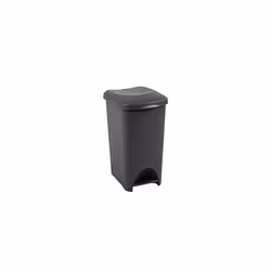 Addis Eco Made from 100% Plastic Family Kitchen Pedal Bin, 40 Litre, 519001ADF, Recycled Dark Grey