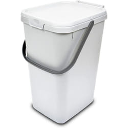 Addis Recycling 18 litres White Caddy With Metallic Carrying Handle
