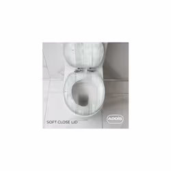 Soft Close Oval shape Toilet Seat with adjustable quick release hinges and simple universal fixings, Oval shape, Printed Grey wood effect smooth