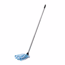 Microfibre Mega Mop Super Absorbent Anti Bacterial with Screw fix 3 pcs handle, Blue Metallic
