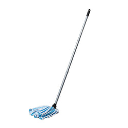 Microfibre Mega Mop Super Absorbent Anti Bacterial with Screw fix 3 pcs handle, Blue Metallic