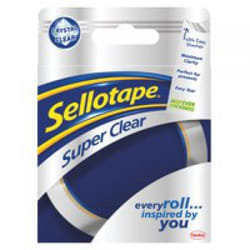 Sellotape SELLOTPE 24MMX50M SUPER CLR TPE PK6