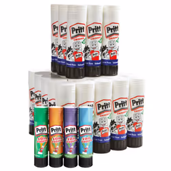 Pritt 2359266 Glue Sticks 43g Pack of 34 + 4 Free Coloured