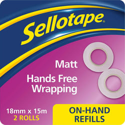 Sellotape On Hand Invisible Refills Matt Tape