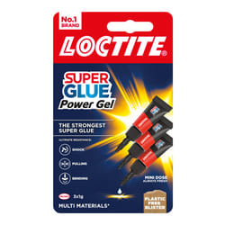 Loctite Mini Trio Super Glue Gel for High-Quality Repair, 3x1g