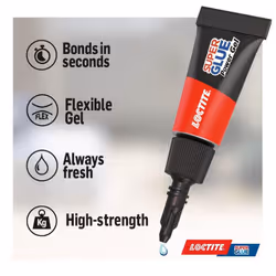 Loctite Mini Trio Super Glue Gel for High-Quality Repair, 3x1g