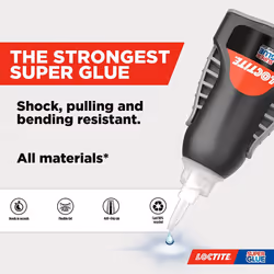 Loctite Super Glue Power Flex Control, Gel Bottle 4g