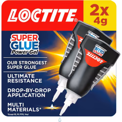 Super Glue Power Gel, Flexible Super Glue Gel, Superglue with Non-Drip Formula for Vertical Applications, Clear Glue with Pre ...