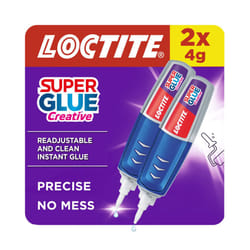 Super Glue Creative, Glue Pen for Precise Application, Superglue Gel Dries Clear for Invisible Repairs, Clear Glue for Vertical Surfaces, 2x4 g