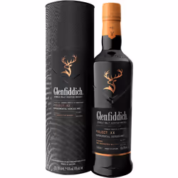 Glenfiddich Project XX, 0.7 L, Single malt, Ireland, Glass bottle, 47%, Deep gold