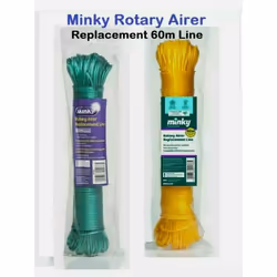 Minky 60m Rotary Airer Cloths Washing Line Outdoor - Green, 60m