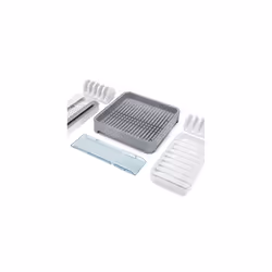TS10390101 Foldaway Dish Rack, White, 10.5 x 30.4 x 30.2 cm - Additional view 7