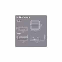 TS10390101 Foldaway Dish Rack, White, 10.5 x 30.4 x 30.2 cm - Additional view 8