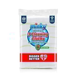Minky Extra Large 3 Cleaning Cloths Anti-Bacterial