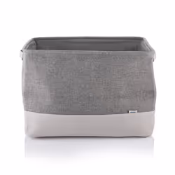 Minky Large Fabric Basket  73L Hamper Basket for Multi Storage  Grey Washing Basket With Sturdy Handles  Collapsible Design Storage Basket for Home Ac