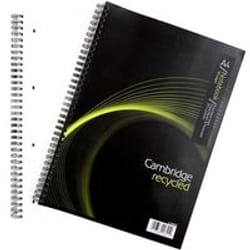 Cambridge E RECYCLED NOTEBOOK A4 PK5