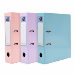A4 Lever Arch Files, Pastel Pack of 3, Heavy Duty Folders