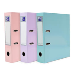 A4 Lever Arch Files, Pastel Pack of 3, Heavy Duty Folders