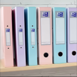 A4 Lever Arch Files, Pastel Pack of 3, Heavy Duty Folders