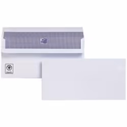 Plus Fabric Envelopes. White business envelopes manufactured from 100gsm heavyweight paper with press seal closure and suppli ...