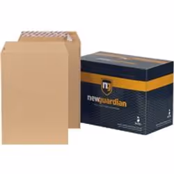 New Guardian Heavy Duty Envelopes. Extra strong manilla. peel and seal envelopes with easy open flap. ideal for sending out b ...