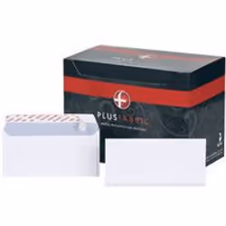 Plus Fabric Envelopes. White envelopes manufactured from 100gsm heavyweight paper with peel and seal flaps and supplied in ex ...