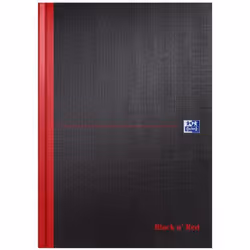 Oxford 100080489, Monochromatic, Black, A4, 192 sheets, Hardcover, Universal