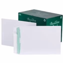 Basildon Bond C4 peel and seal pocket envelopes have the distinctive watermarked white paper. Easy open device for a clean op ...