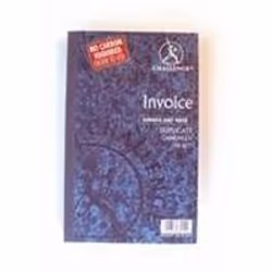 Ruled duplicate book. 100 numbered sets. with Blue copy page. Index at front. 2 sheets of carbon. 216x130mm. Invoice (single ...
