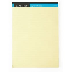 Cambridge E LEGAL MEMO PAD 100P YLLW