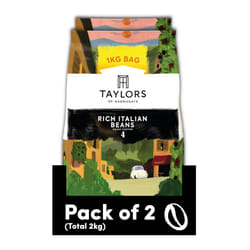 Rich Italian Coffee Beans, 1 kg (Pack of 2 - Total 2kg)