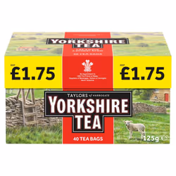 Taylors of Harrogate Yorkshire Tea 40 Tea Bags 125g ( pack of 5 )