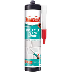 UniBond 2577444 Ultra Force Wall Tile Grout, Grout in Easy Apply Cartridge for Use with Standard Cartridge Gun, Waterproof Grout for Tiling,Â Grout Wh